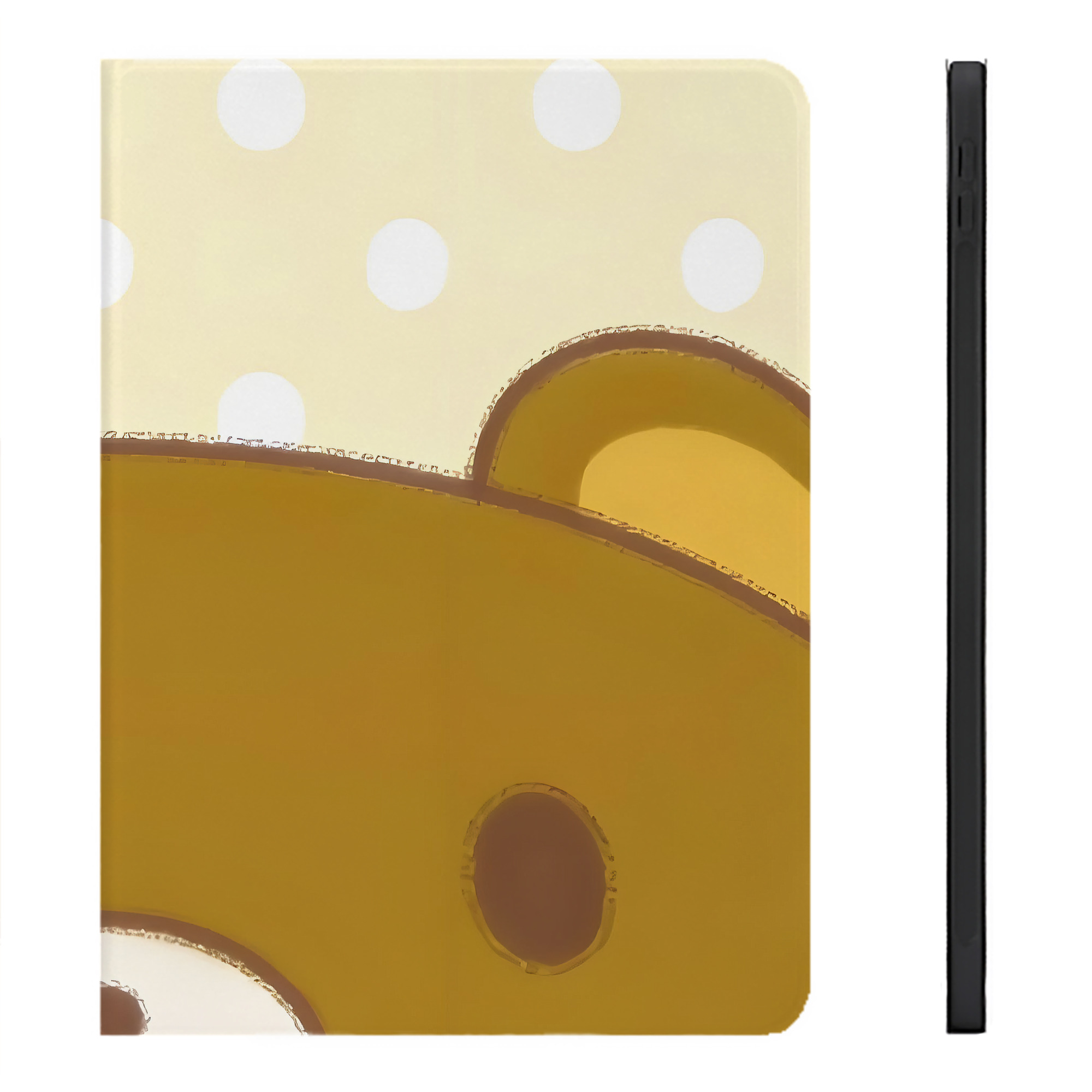（画像用） リラックマ リラックマ キイロイトリ Rilakkuma Korilakkuma Kiiroitori IPadケース ペンホルダー付き ブックスタイルデザイン